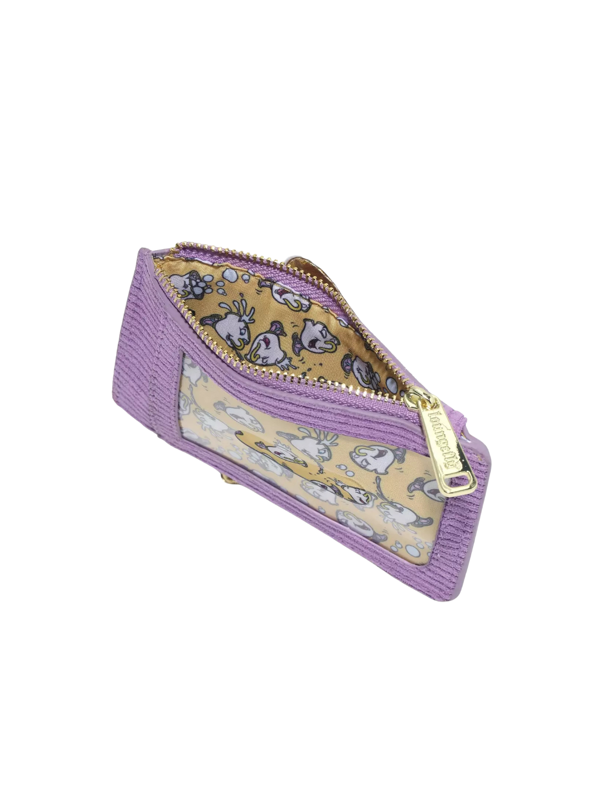 Porte cartes Zip figural La belle & la bête LOUNGEFLY