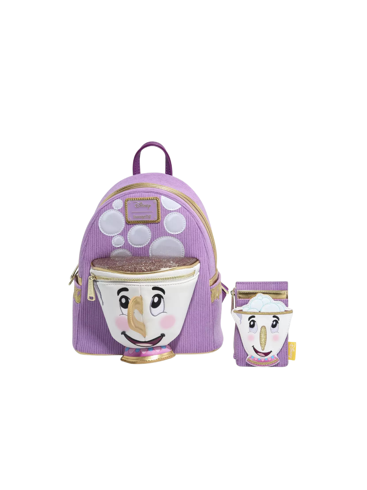 Porte cartes Zip figural La belle & la bête LOUNGEFLY
