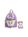 Sac à dos Zip figural la belle & la bête LOUNGEFLY