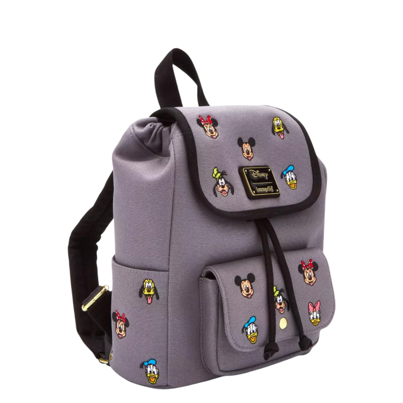 Sac à dos embroidered canvas Mickey and friends LOUNGEFLY