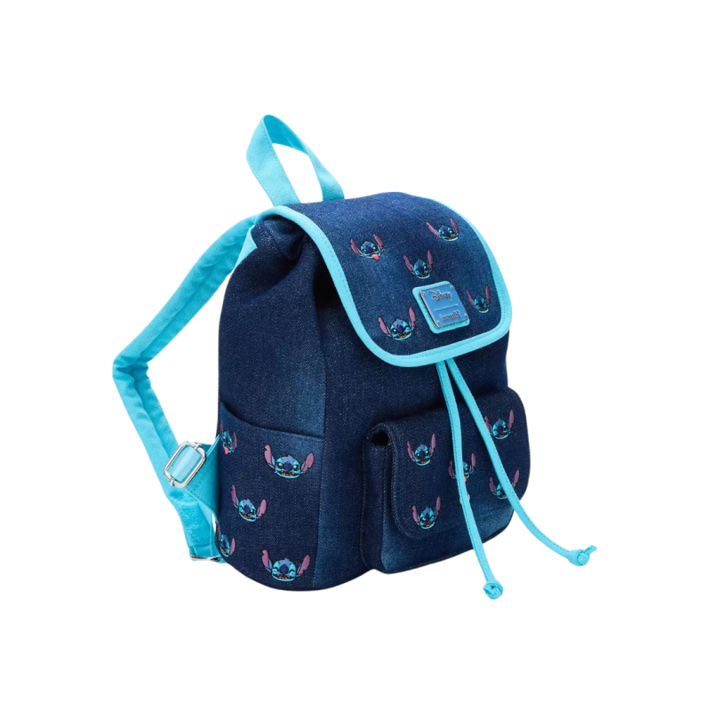 Sac à dos embroidered denim Lilo & Stitch LOUNGEFLY