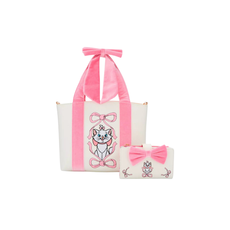 Tote Bag Marie velvet bow Les Aristochats LOUNGEFLY