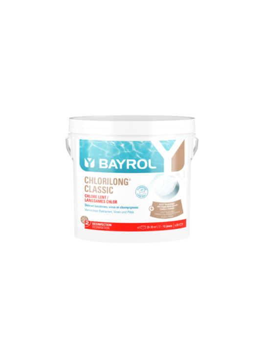 Chlorilong Classic 5kg BAYROL 5736156 galets chlore piscine
