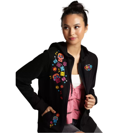 Sweat à capuche brodé Coco Disney