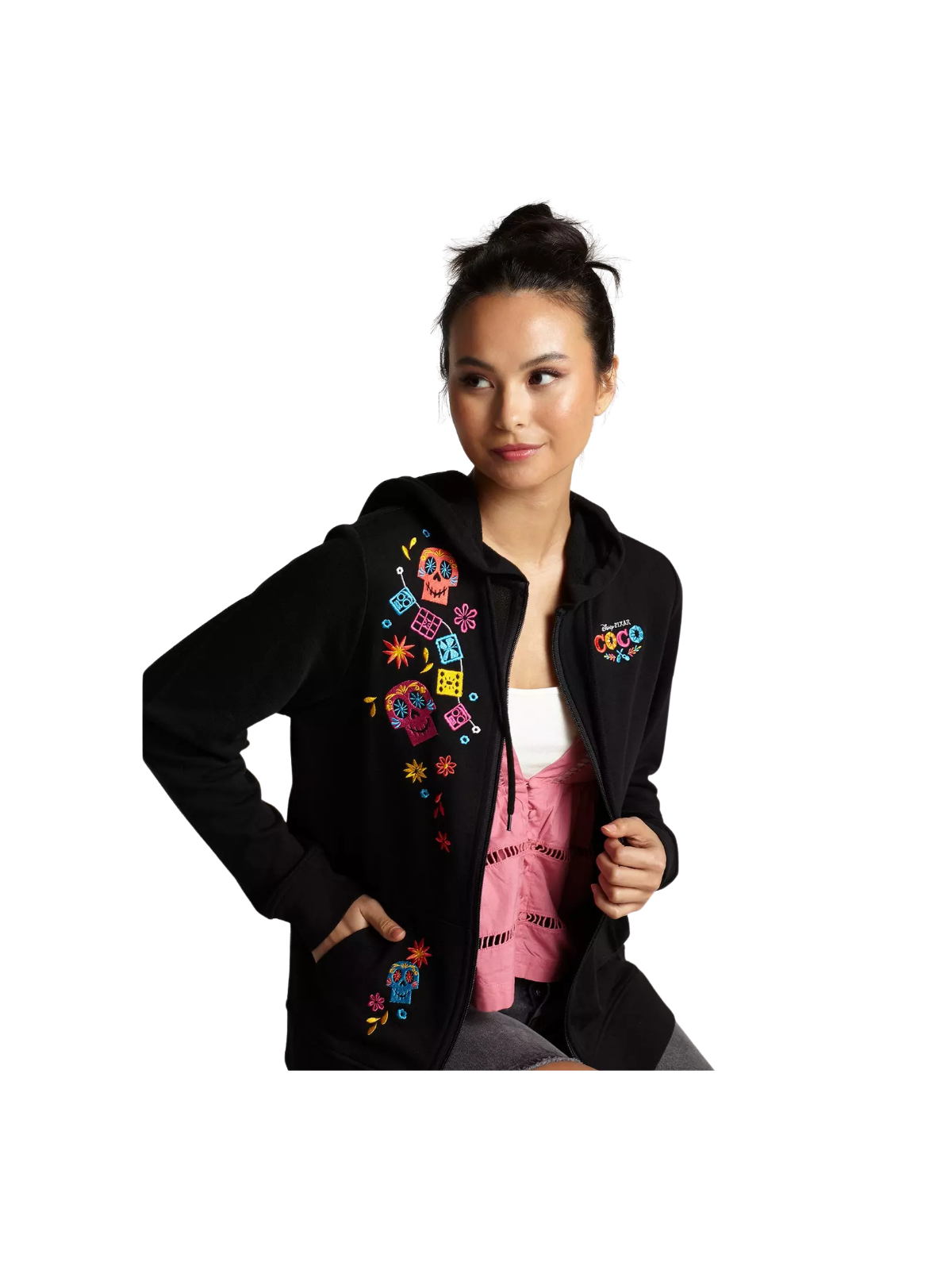 Sweat à capuche brodé Coco Disney