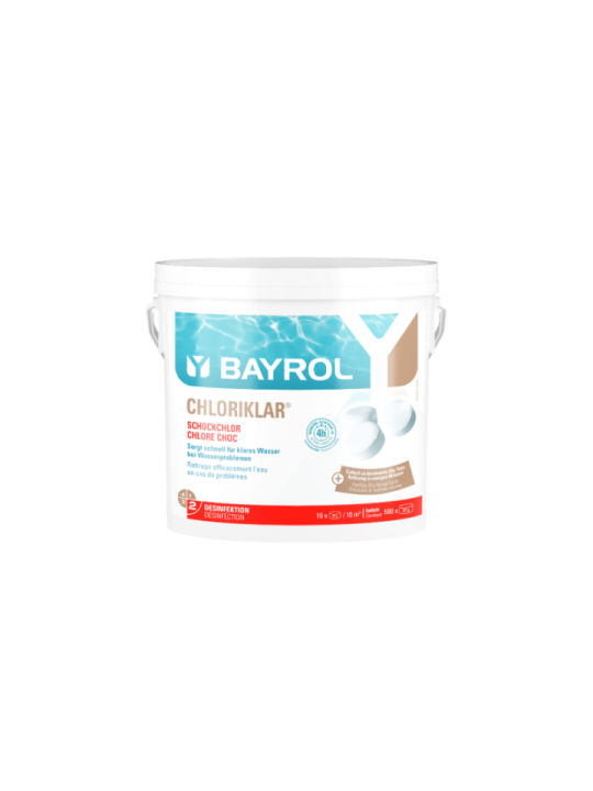 Chloriklar BAYROL 5 KG,Chlore Choc Piscine Rapide