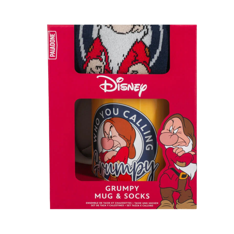 Set Mug + chaussettes Grumpy Blanche-neige et les 7 nains disney