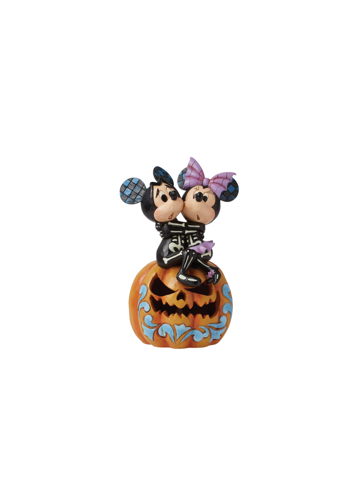 Figurine citrouille Led Mickey & Minnie squelettes disney traditions 6016596