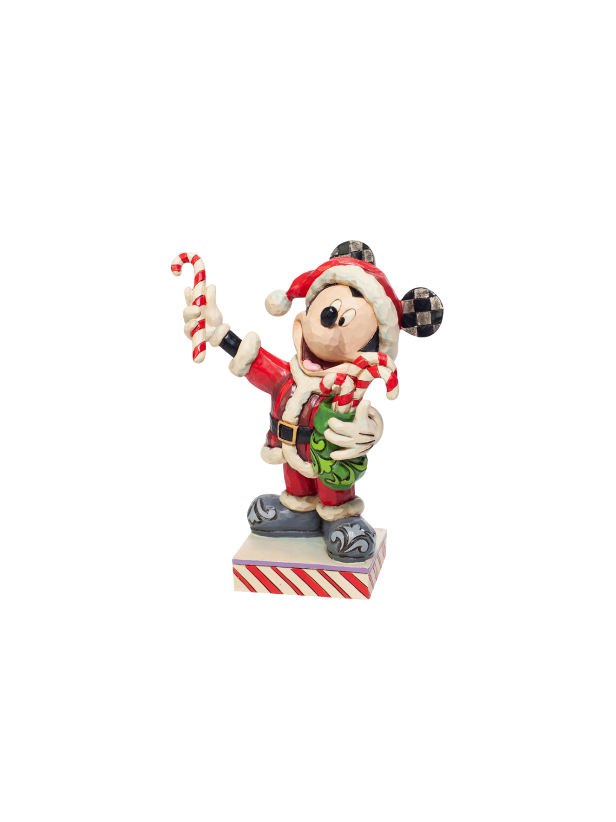 Figurine Mickey de noël avec sucres d'orge disney traditions 6007068