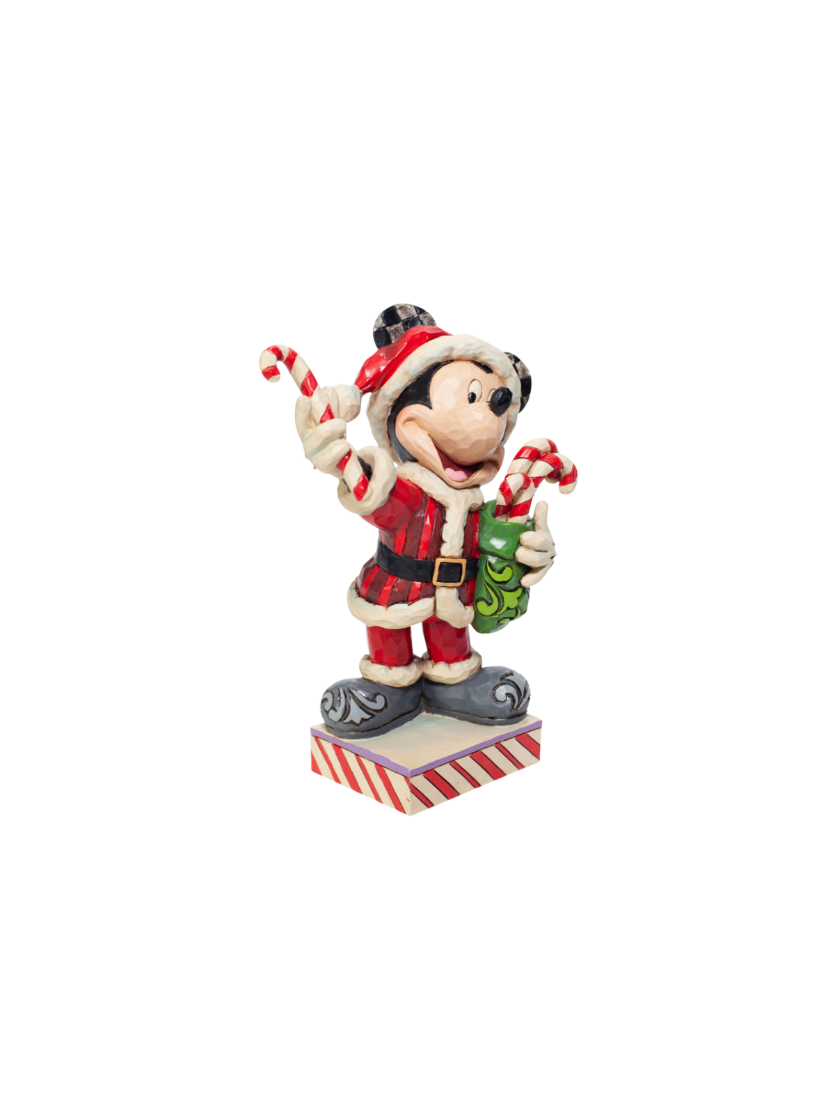 Figurine Mickey de noël avec sucres d'orge disney traditions 6007068
