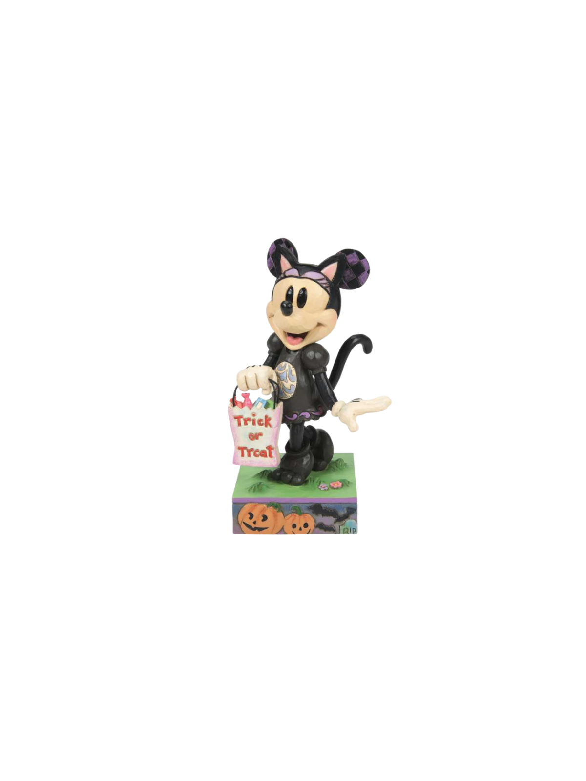 Figurine Minnie en costume de chat noir disney traditions 6014354