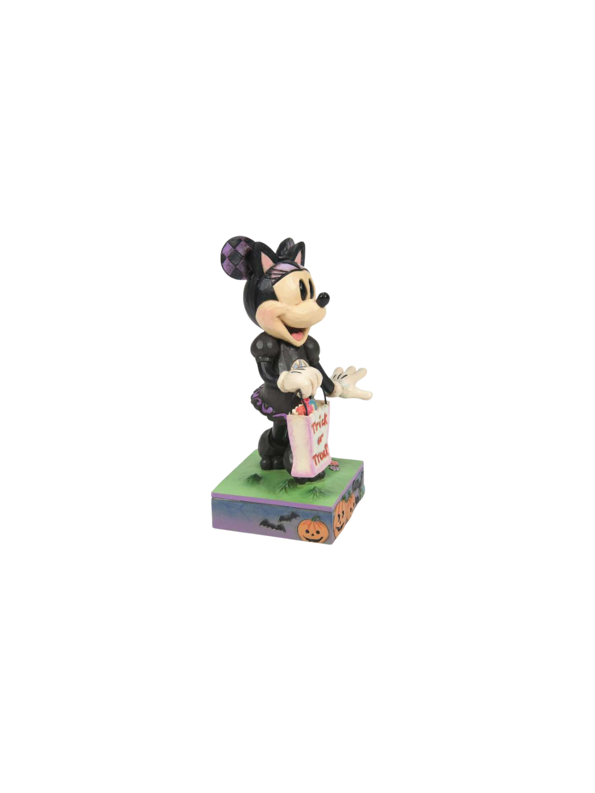 Figurine Minnie en costume de chat noir disney traditions 6014354
