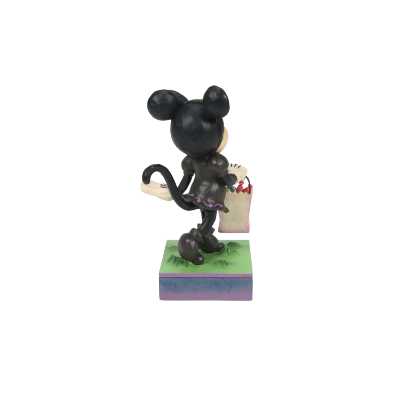 Figurine Minnie en costume de chat noir disney traditions 6014354