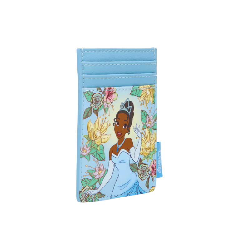 Porte cartes blue floral La princesse & la grenouille LOUNGEFLY