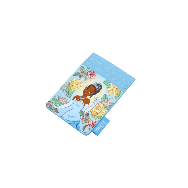 Porte cartes blue floral La princesse & la grenouille LOUNGEFLY