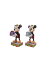 Figurine Mickey de noël avec un cadeau surprise Disney traditions 6013060