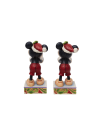 Figurine Mickey de noël avec un cadeau surprise Disney traditions 6013060
