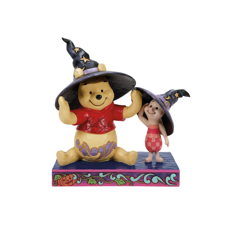 Figurine Winnie & porcinet chapeau de sorcier Disney traditions 6016595