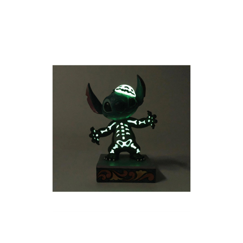 Figurine Stitch squelette phosphorescent Disney traditions 6013053