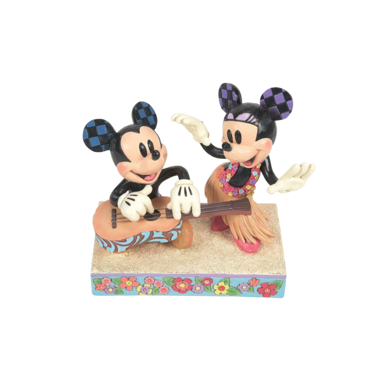 Figurine Mickey & Minnie Hawaï Disney traditions 6016330