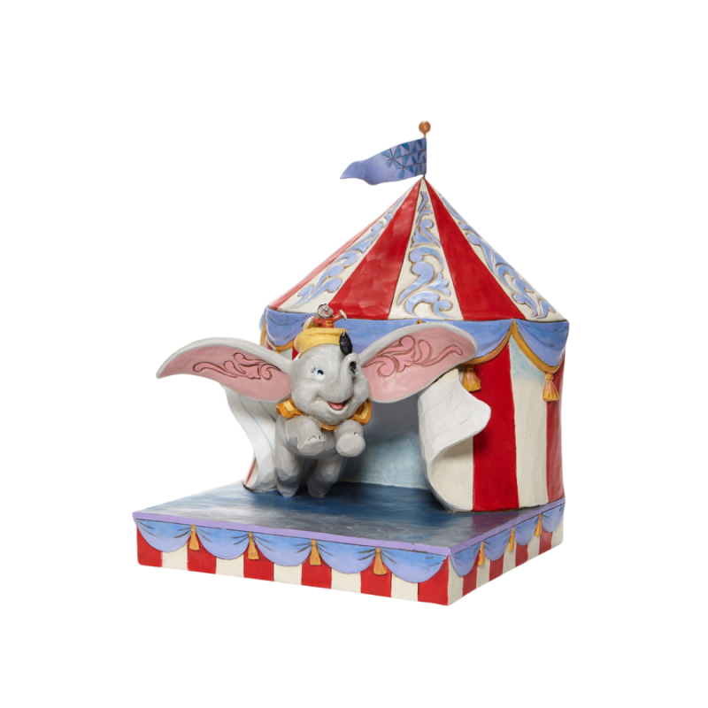 Figurine Dumbo sort de la tente Disney traditions 6008064