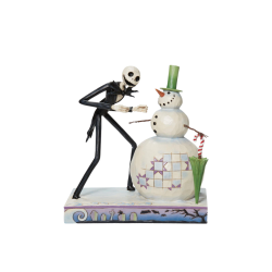 Figurine Jack avec le bonhomme de neige NBX Disney traditions 6013056