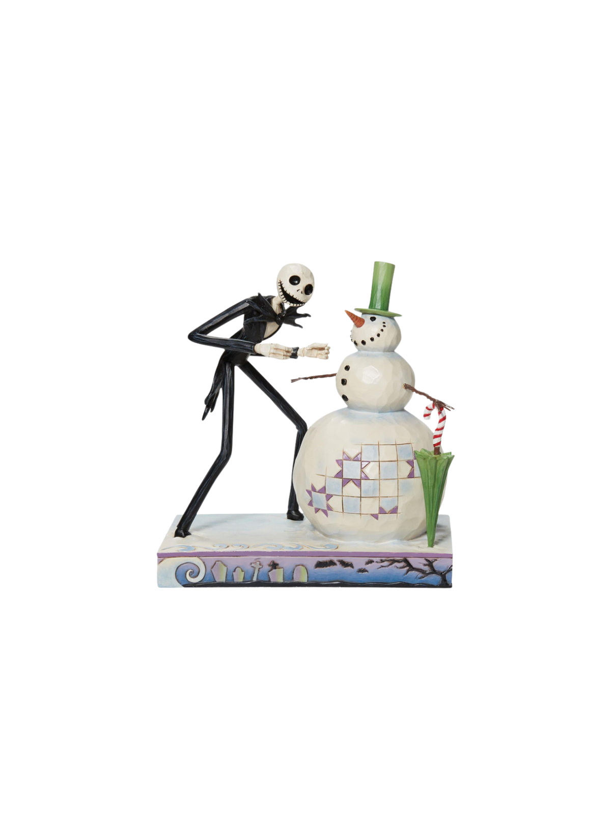 Figurine Jack avec le bonhomme de neige NBX Disney traditions 6013056