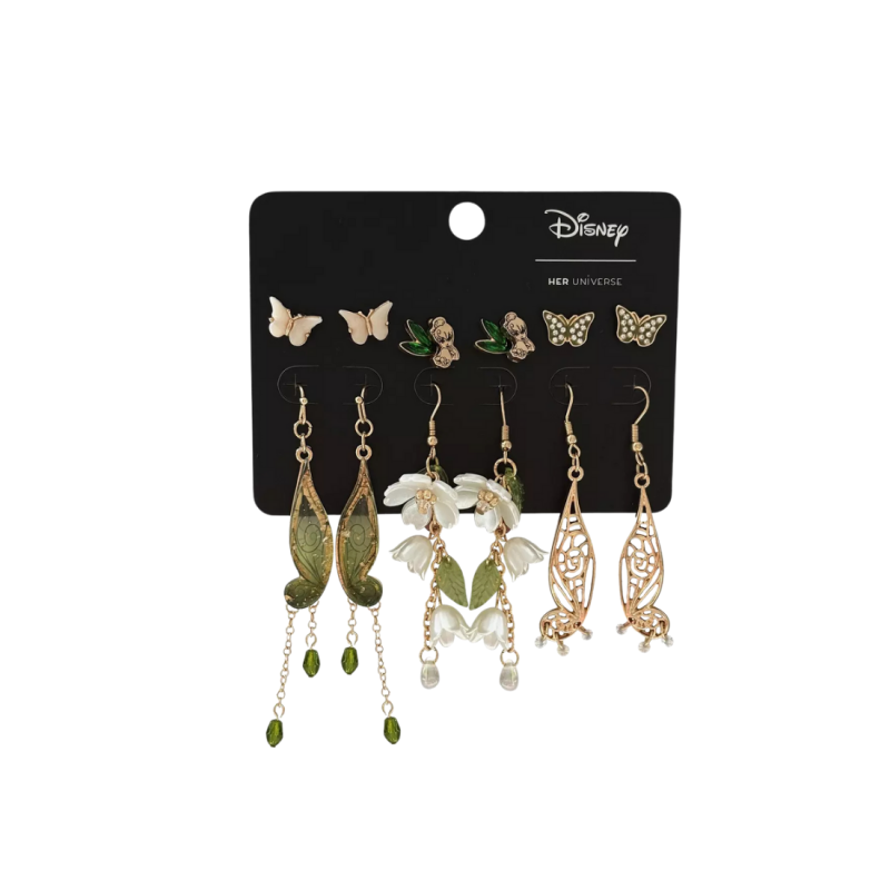 Set boucles d'oreilles Fée clochette