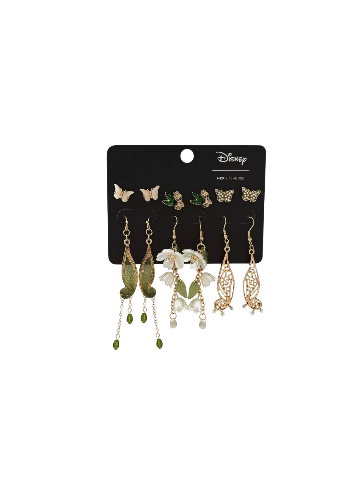 Set boucles d'oreilles Fée clochette