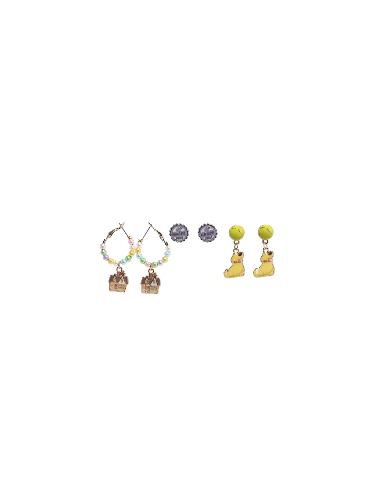 Set boucles d'oreilles Là-haut