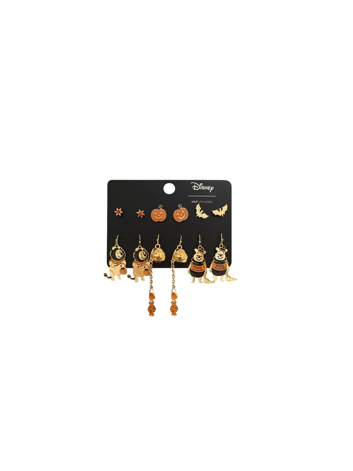 Set boucles d'oreilles halloween winnie l'ourson