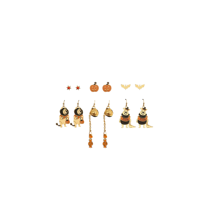 Set boucles d'oreilles halloween winnie l'ourson