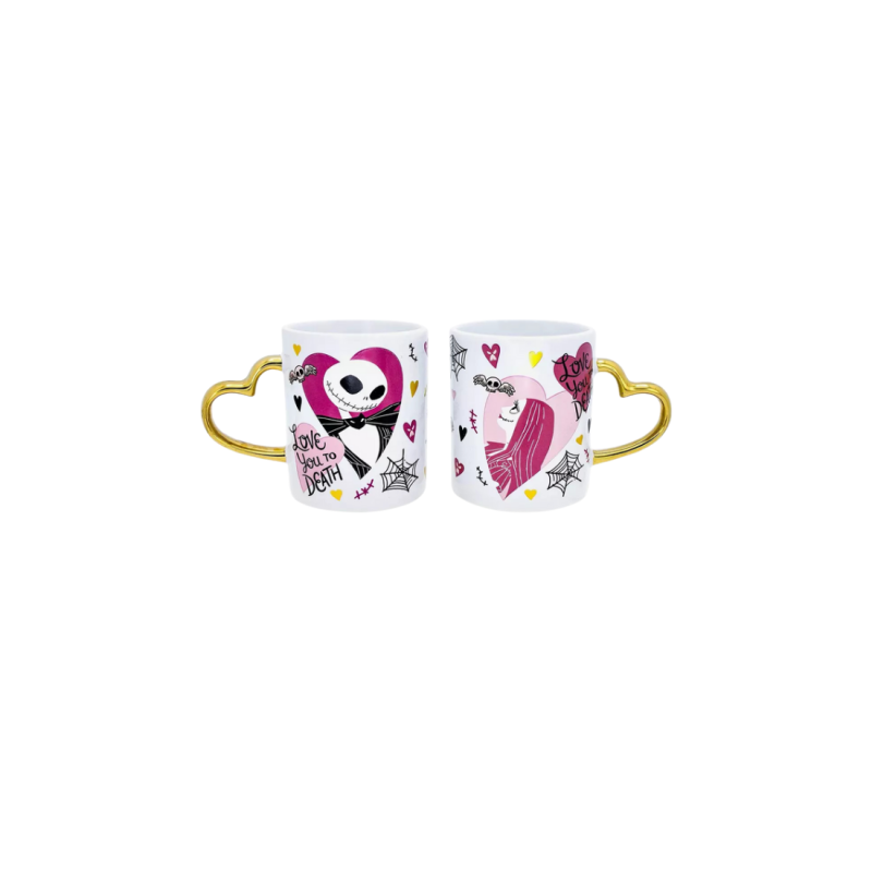 Mugs Jack & Sally heart disney
