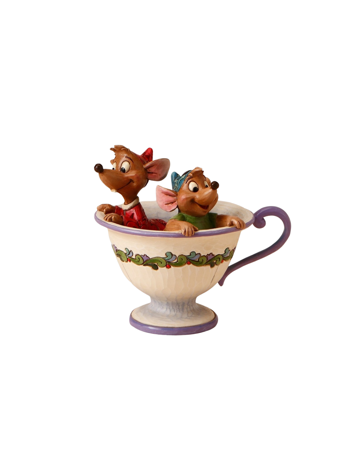 Figurine Jaq & Gus dans la tasse Disney traditions 4016557