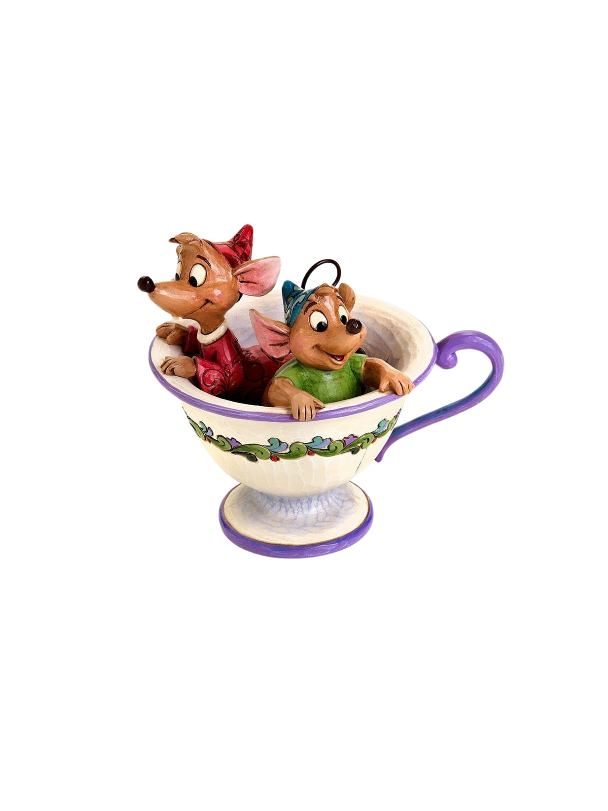 Figurine Jaq & Gus dans la tasse Disney traditions 4016557
