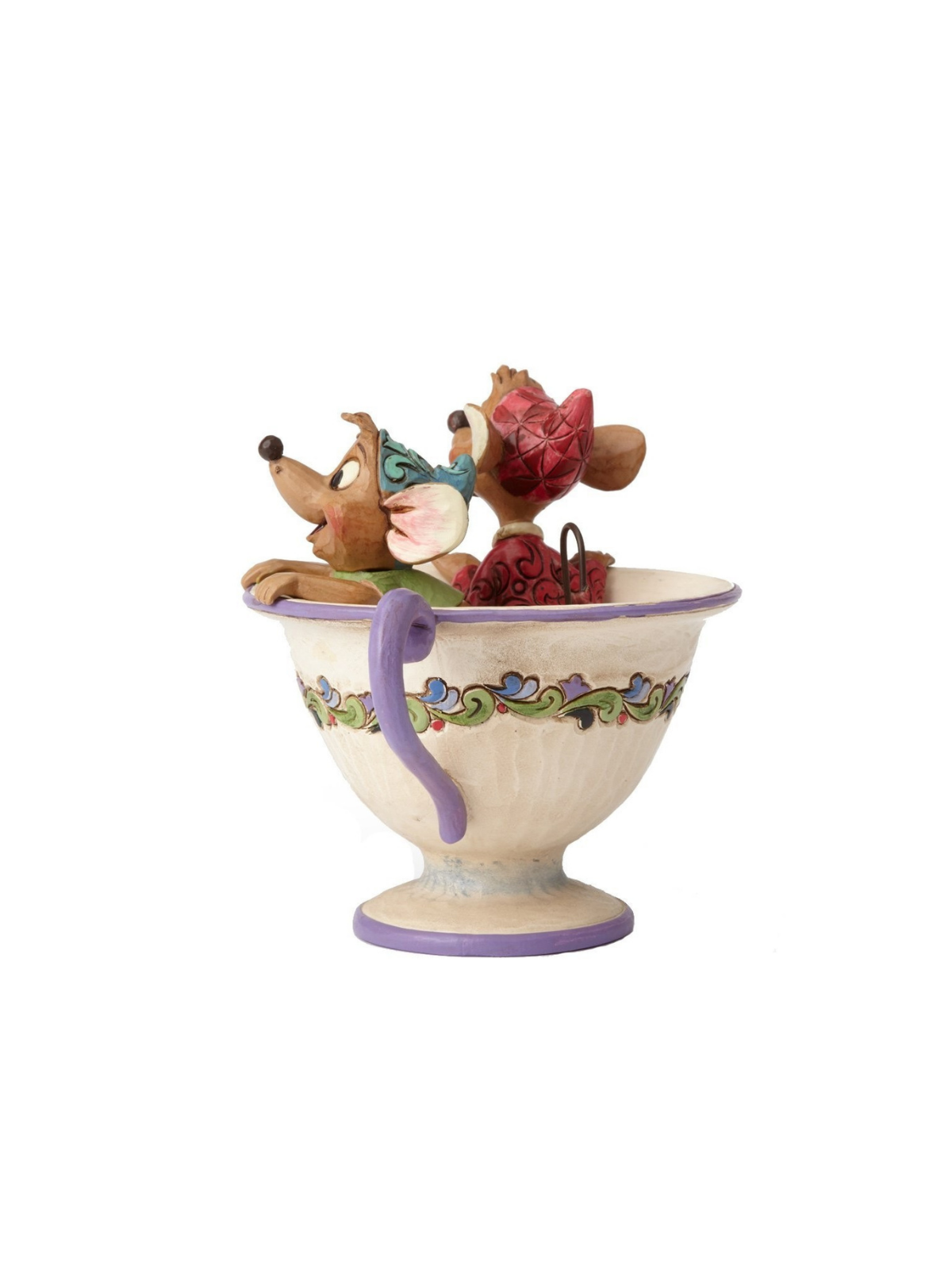Figurine Jaq & Gus dans la tasse Disney traditions 4016557