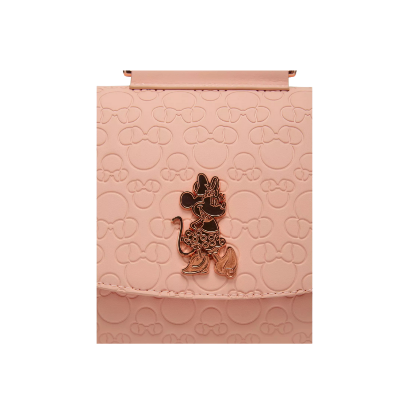 Sac à bandoulière embossed blush Minnie Mouse LOUNGEFLY