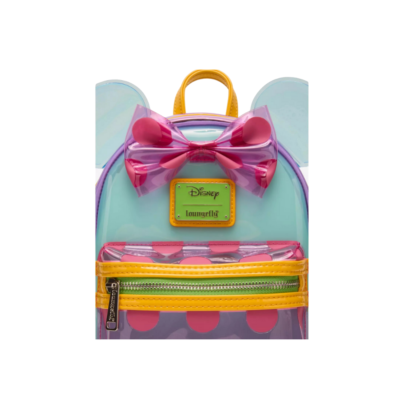 Sac à dos Polka dot colorblock Minnie Mouse LOUNGEFLY