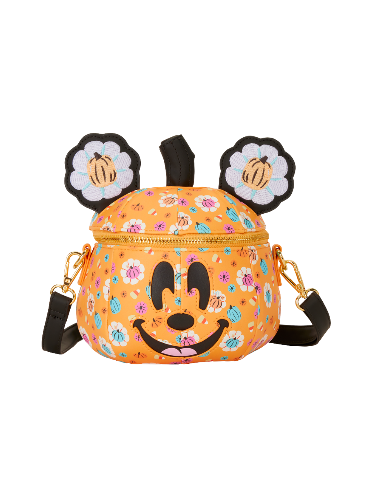 Sac Bandoulière Pumpkin Head Glow Mickey LOUNGEFLY