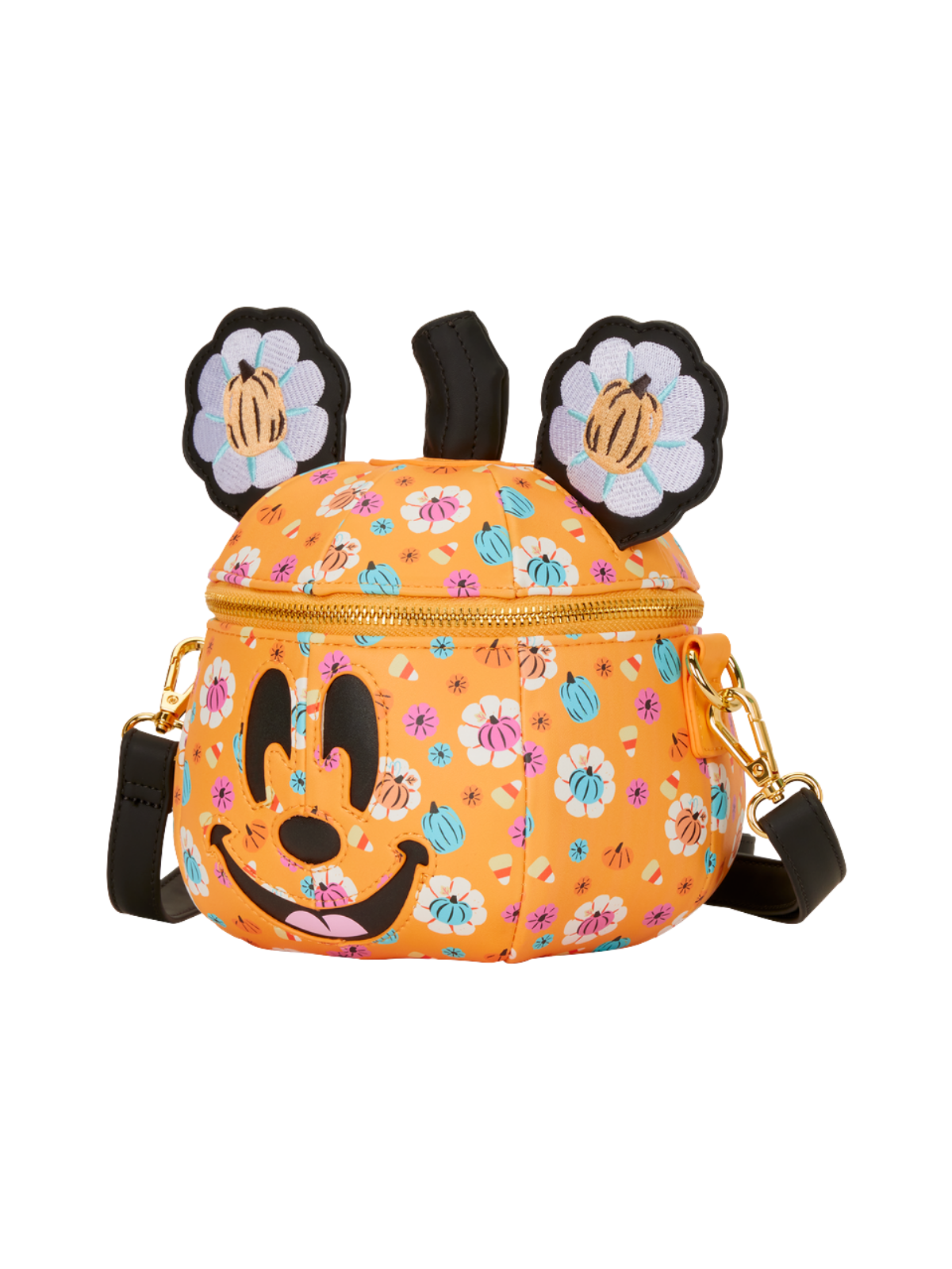 Sac Bandoulière Pumpkin Head Glow Mickey LOUNGEFLY