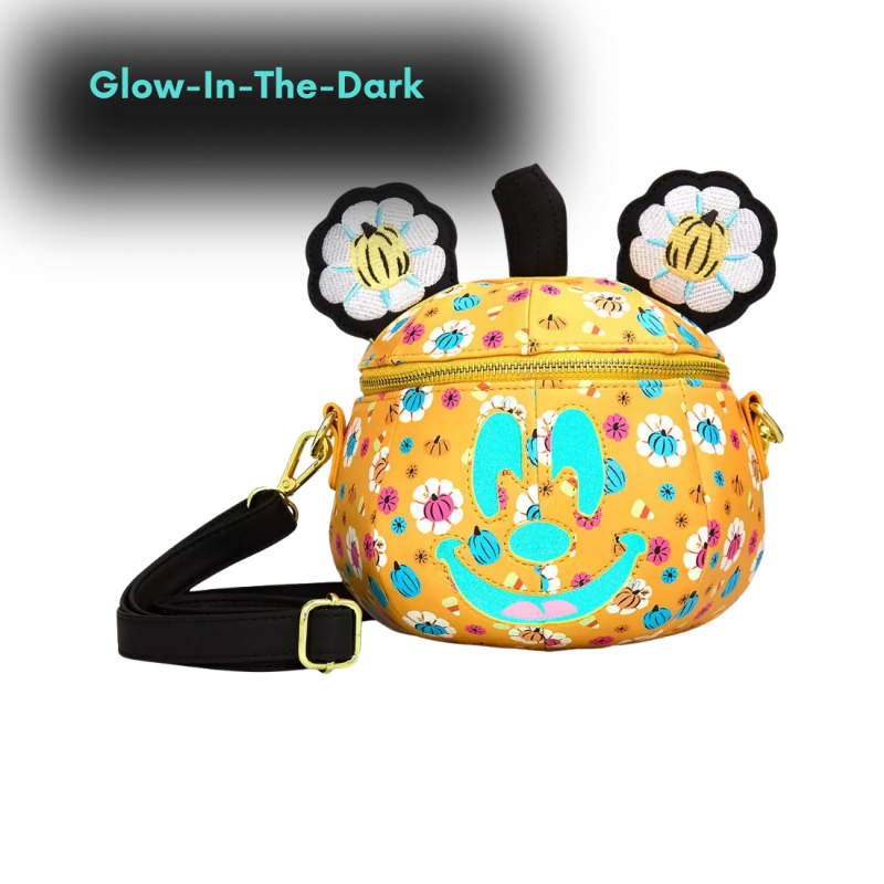 Sac Bandoulière Pumpkin Head Glow Mickey LOUNGEFLY
