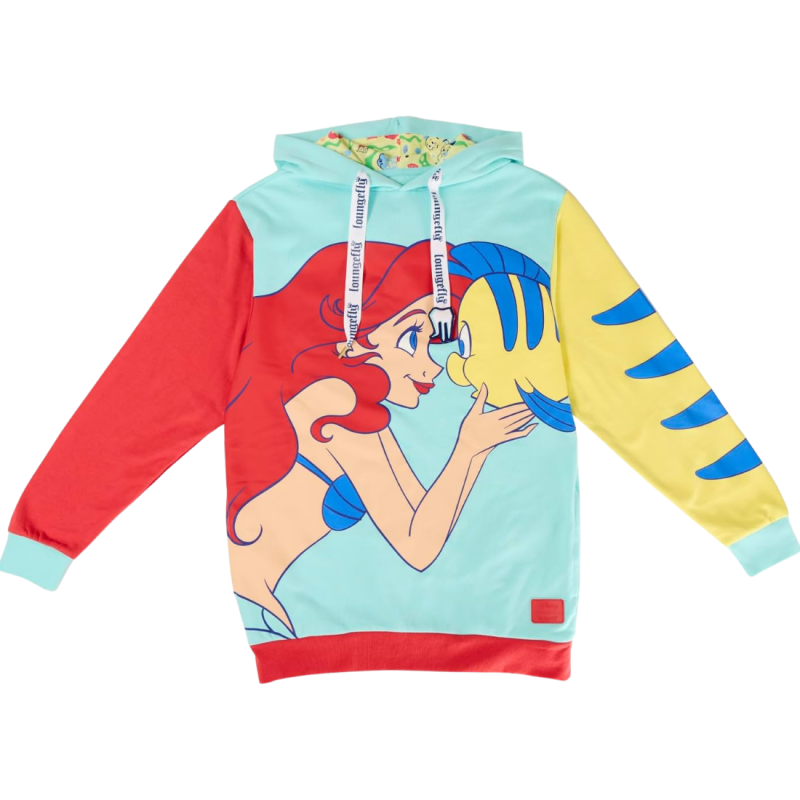 Sweat Ariel et Polochon La Petite Sirène LOUNGEFLY