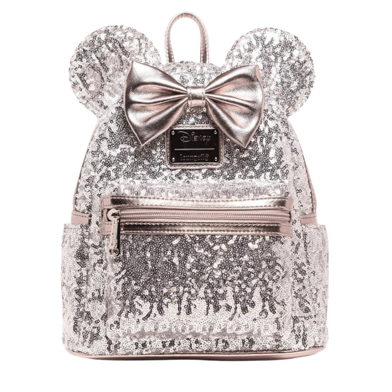 Sac à dos Minnie Sequins Argentés LOUNGEFLY