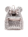 Sac à dos Minnie Sequins Argentés LOUNGEFLY