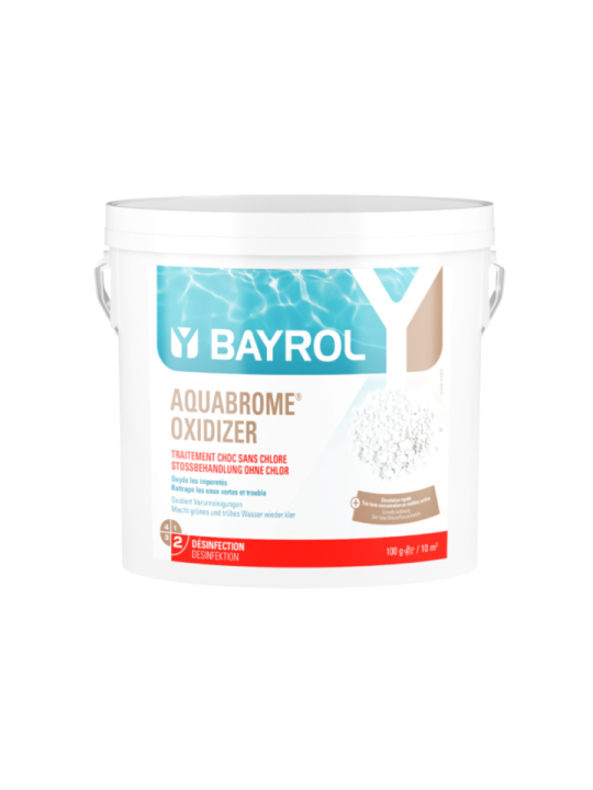 Aquabrome Oxidizer BAYROL 5 KG,Traitement Choc Brome Piscine