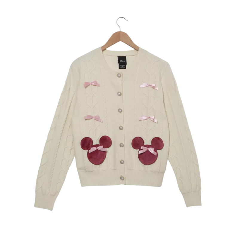 Cardigan en maille torsadée Minnie Disney