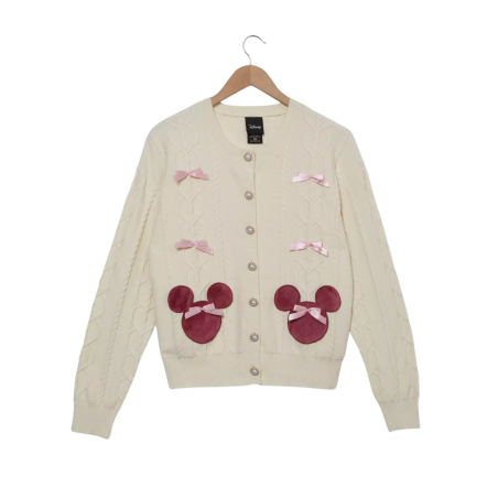 Cardigan en maille torsadée Minnie Disney