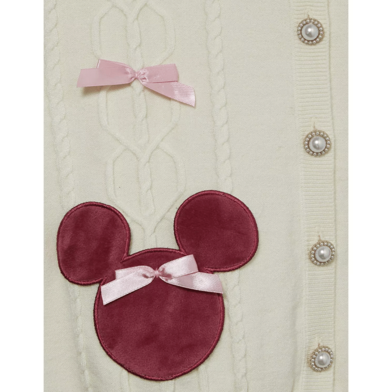 Cardigan en maille torsadée Minnie Disney