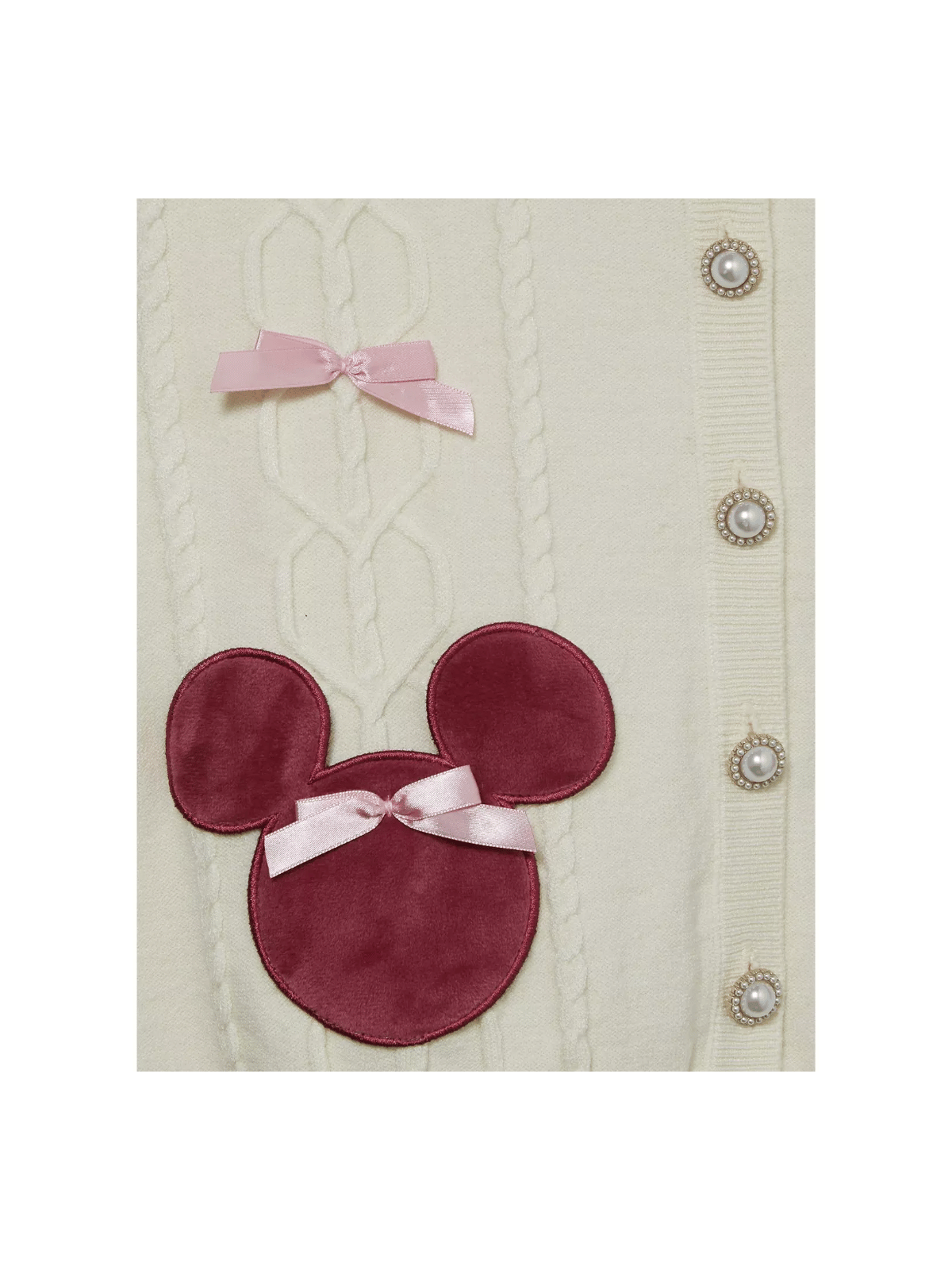 Cardigan en maille torsadée Minnie Disney