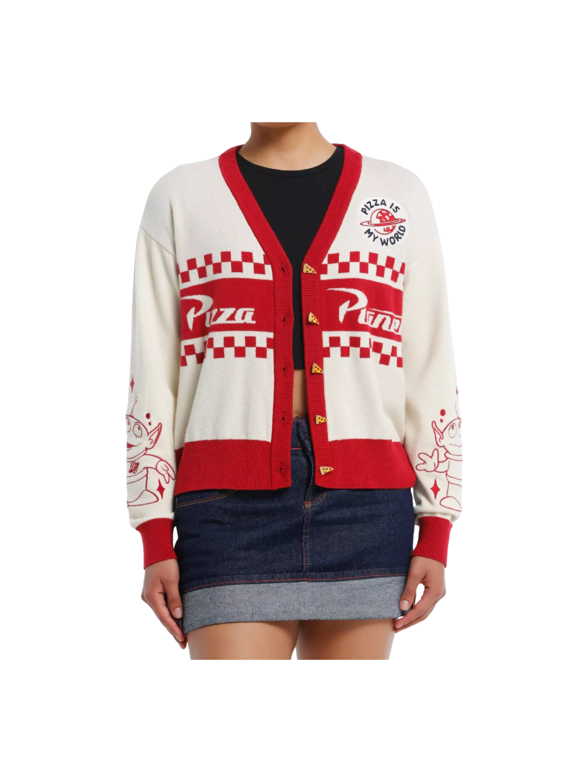 Cardigan Alien Pizza Planet Toy Story